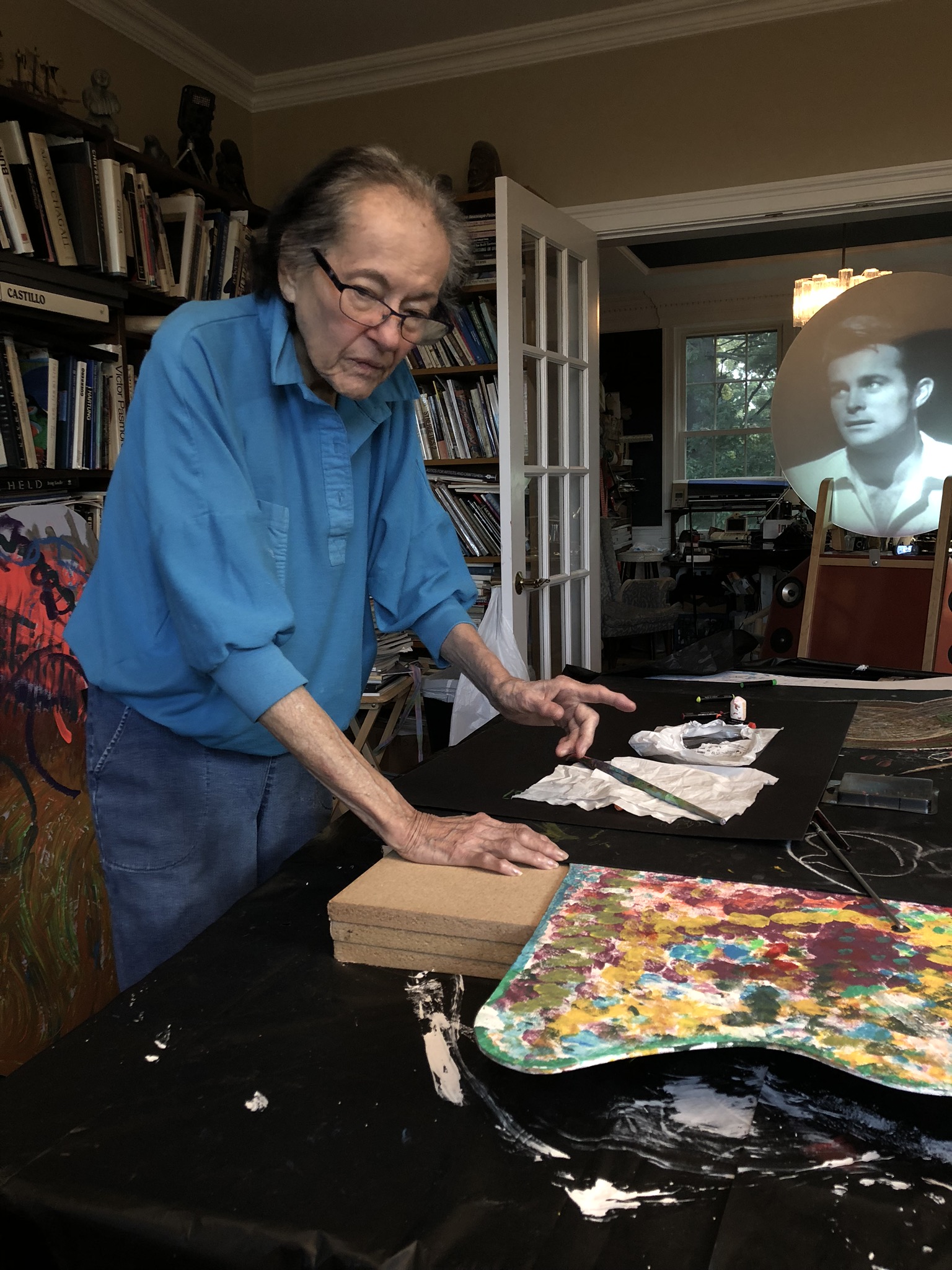 Doris in her Hudson studio at SKW